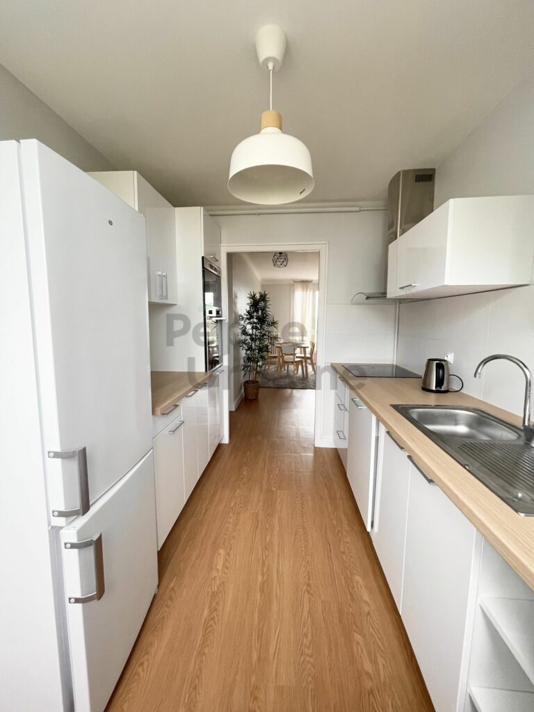 T4 rénové et meublé avec goût – Place de stationnement, cave et deux balcons