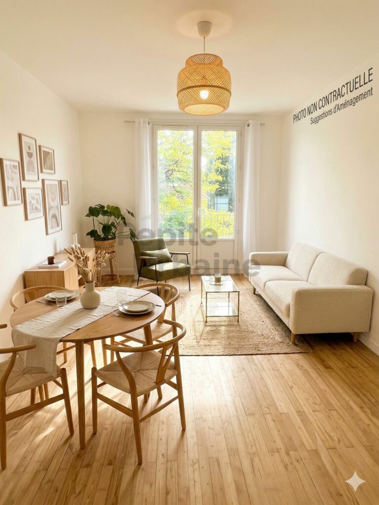✨ Appartement T3 MEUBLÉ – Refait à NEUF – 52 m²