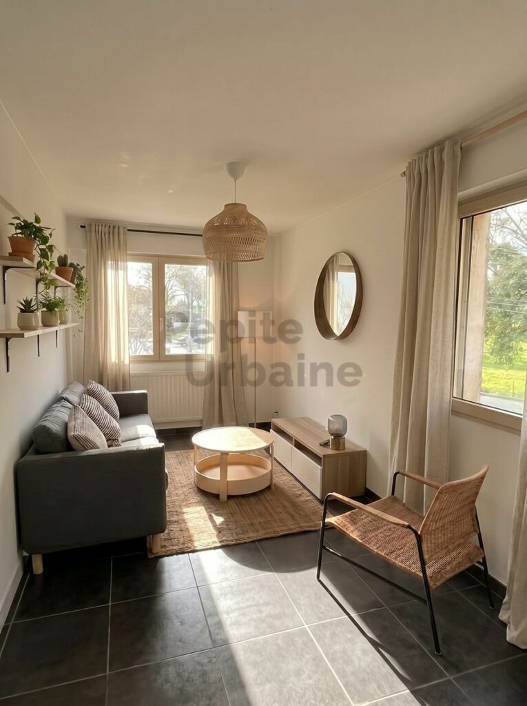 Très bel appartement récent et meublé avec 3 chambres, lumineux et sans vis à vis – FRAIS D&rsquo;AGENCE REDUITS